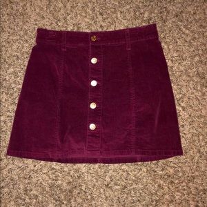 Burgundy skirt